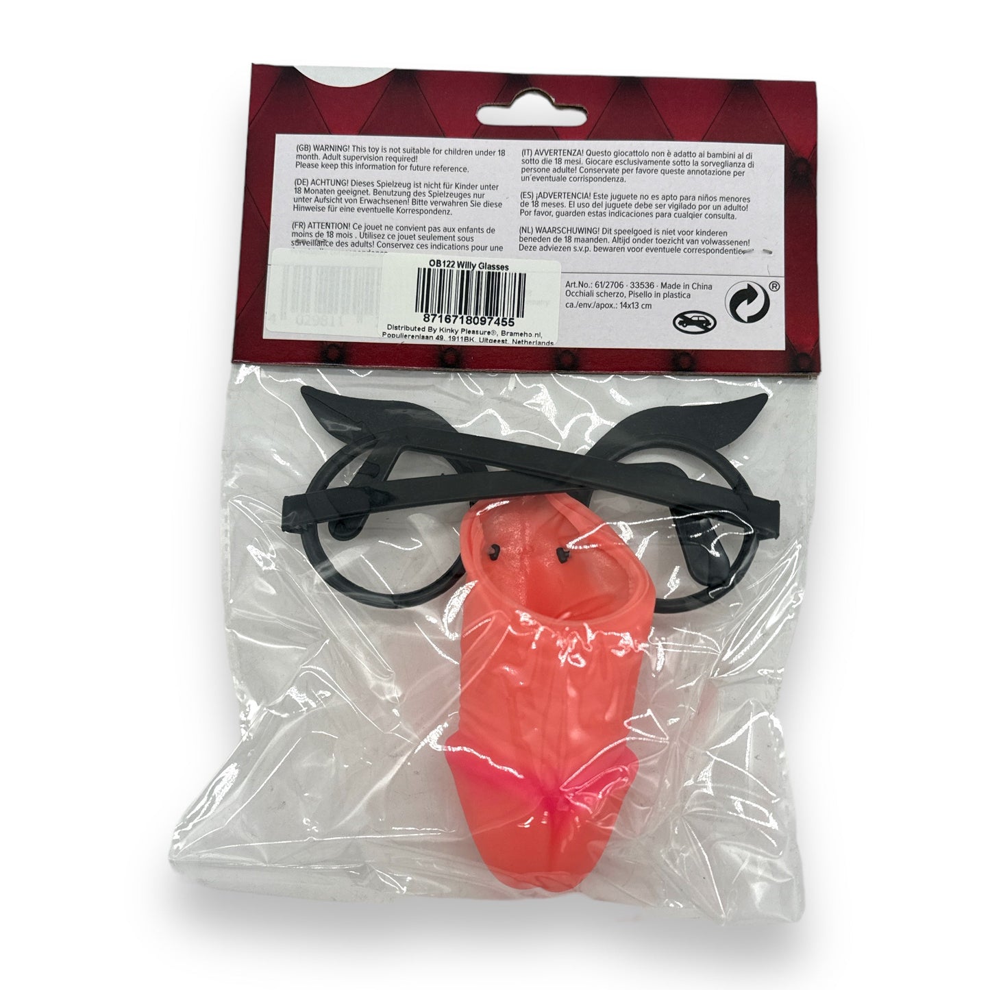Kinky Pleasure - OB122 - Willy Glasses