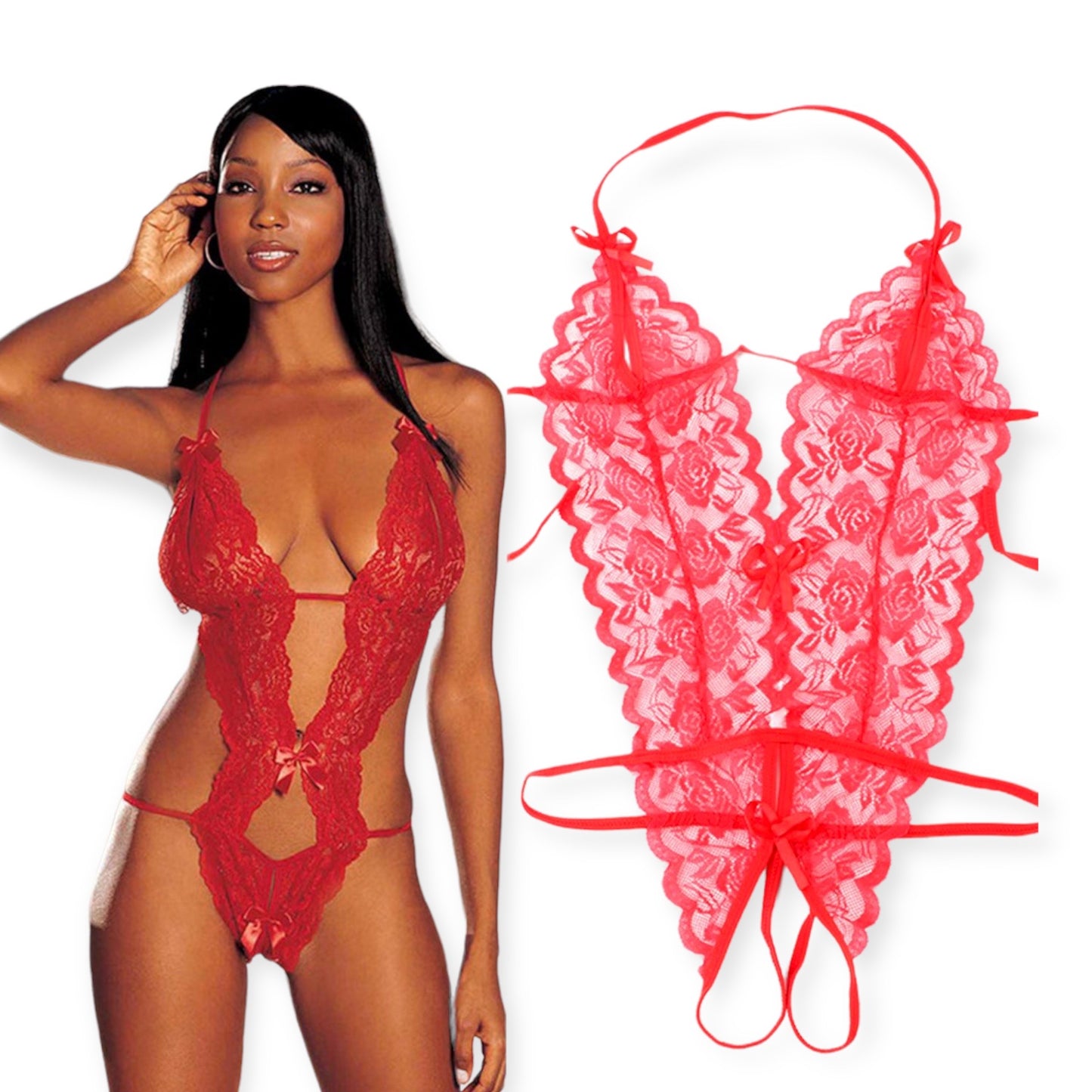 Kinky Pleasure Sexy Lingerie – One Size Fits Most – 4 Kleuren – 1 Piece