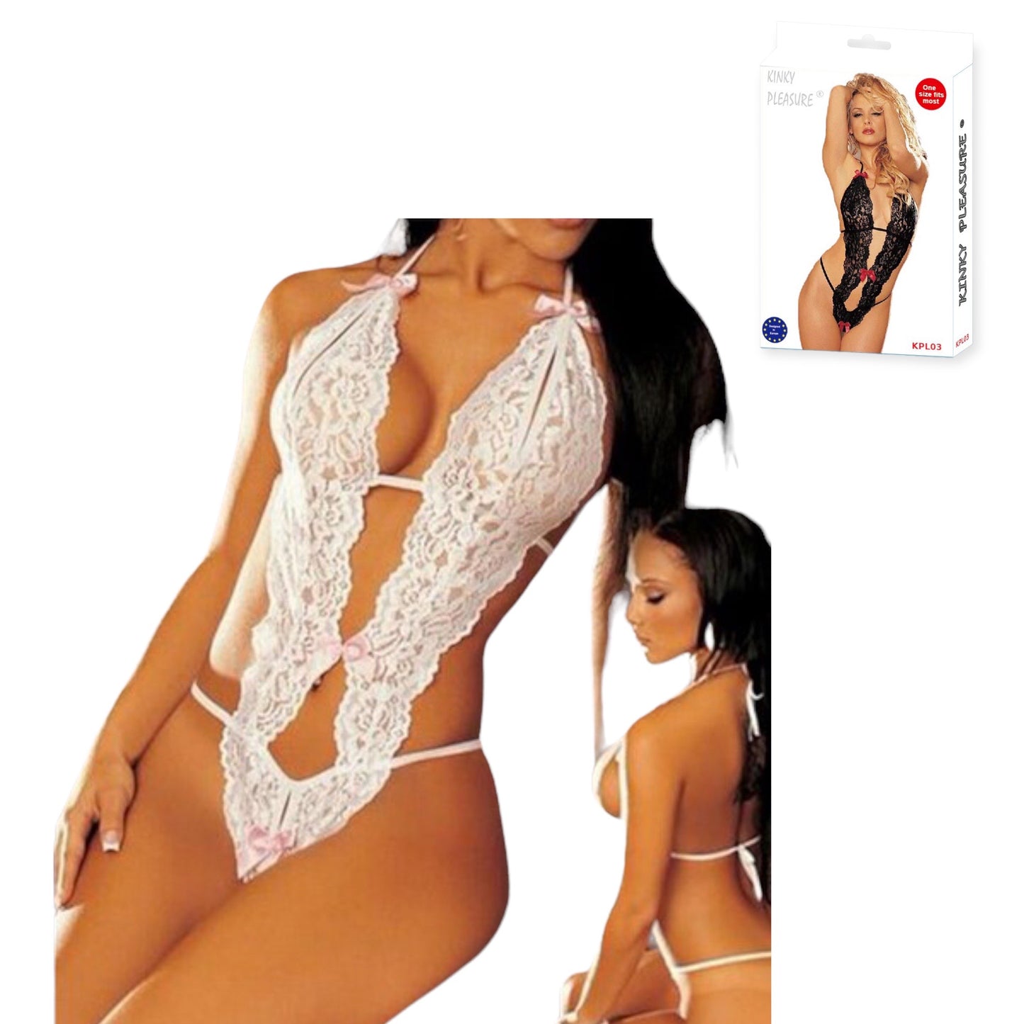 Kinky Pleasure Sexy Lingerie – One Size Fits Most – 4 Kleuren – 1 Piece