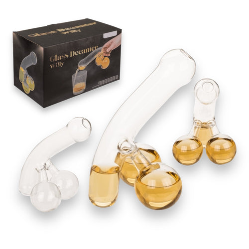 Kinky Pleasure - OB127 - Glass Decanter Penis - For 400ml - 12 x 20 cm