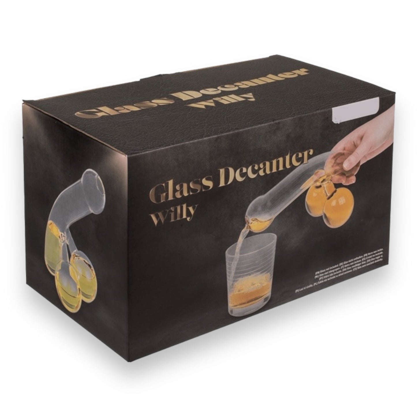 Kinky Pleasure - OB127 - Glass Decanter Penis - For 400ml - 12 x 20 cm
