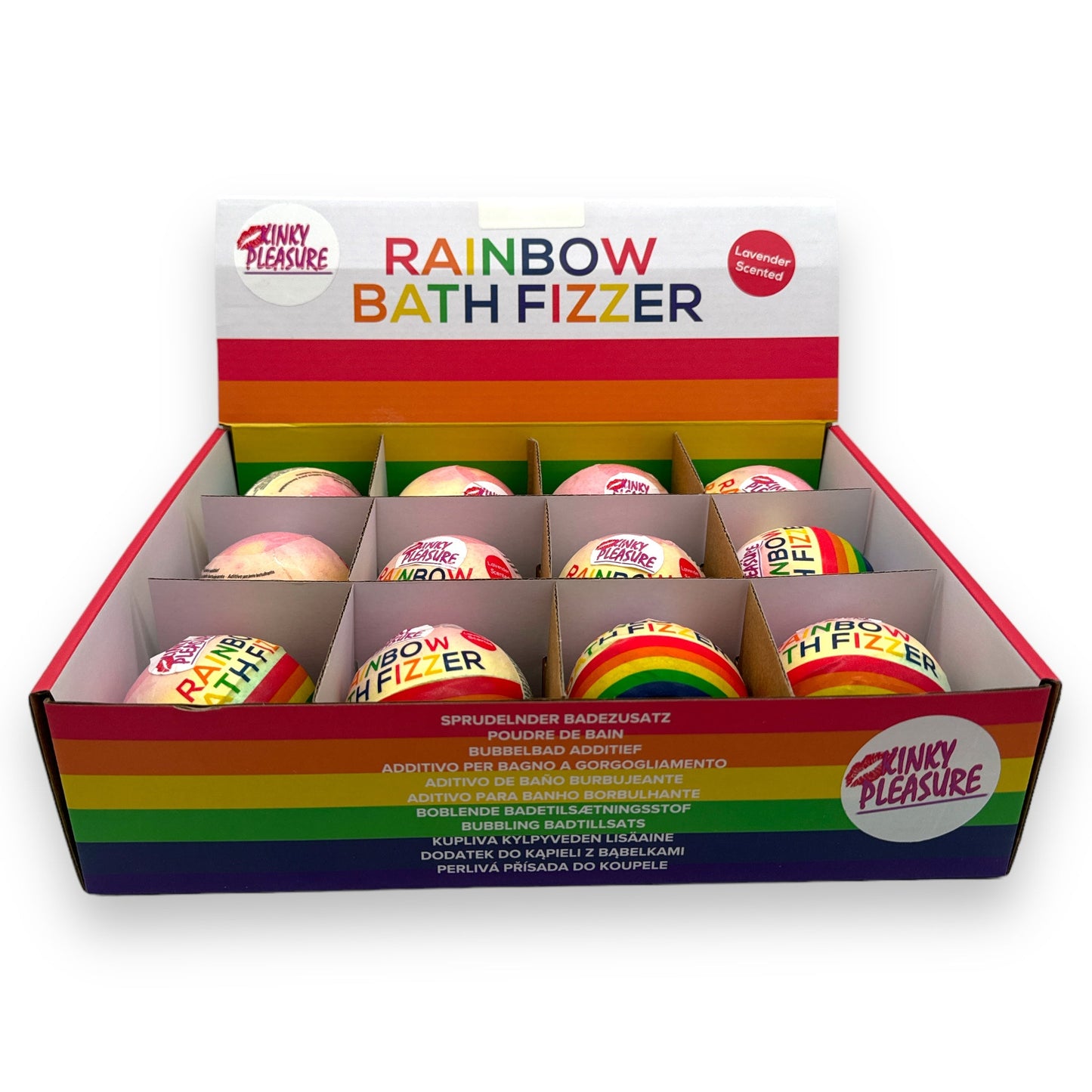 Kinky Pleasure - OB130 - Bath Bomb Fizzer - Rainbow - 180gr