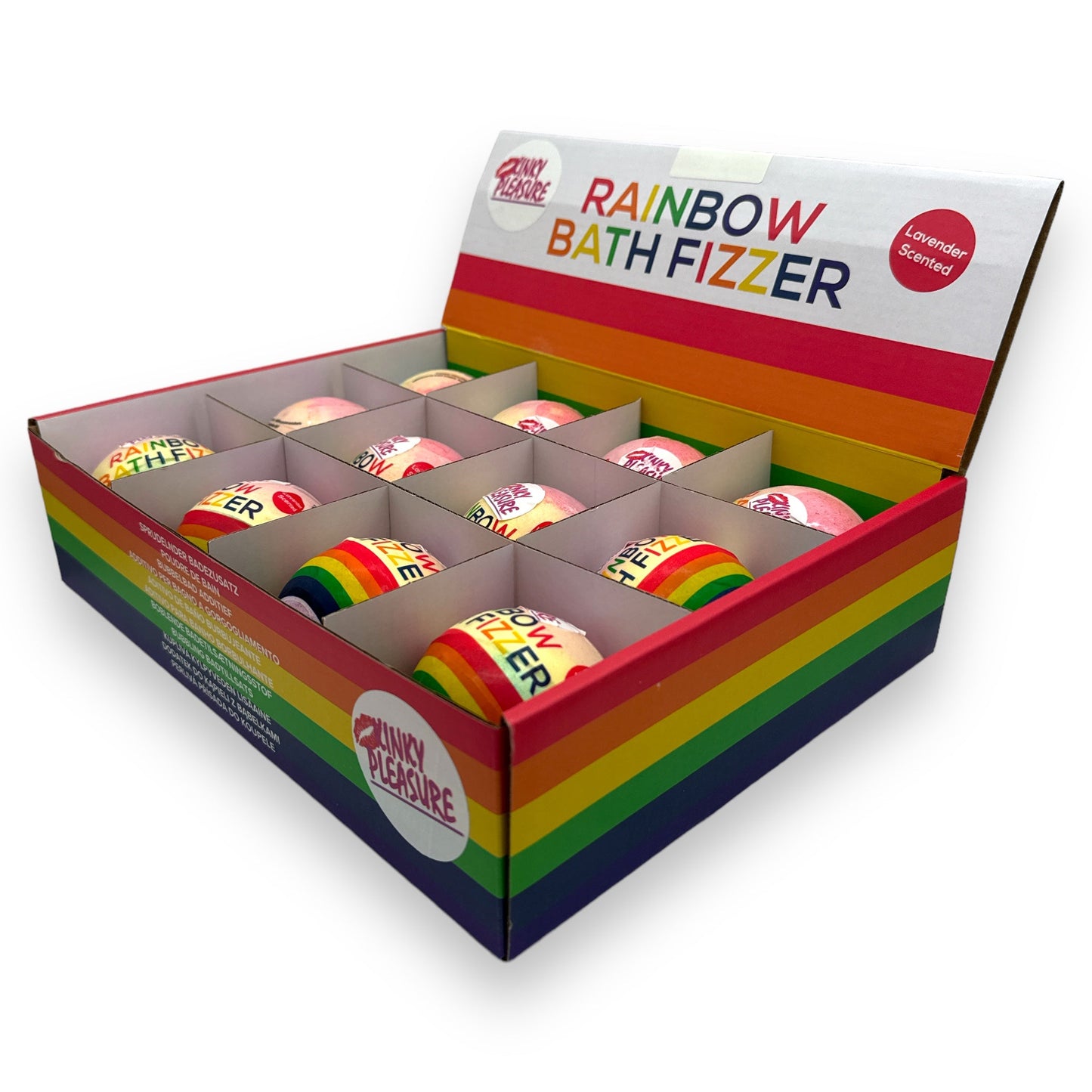Kinky Pleasure - OB130 - Bath Bomb Fizzer - Rainbow - 180gr