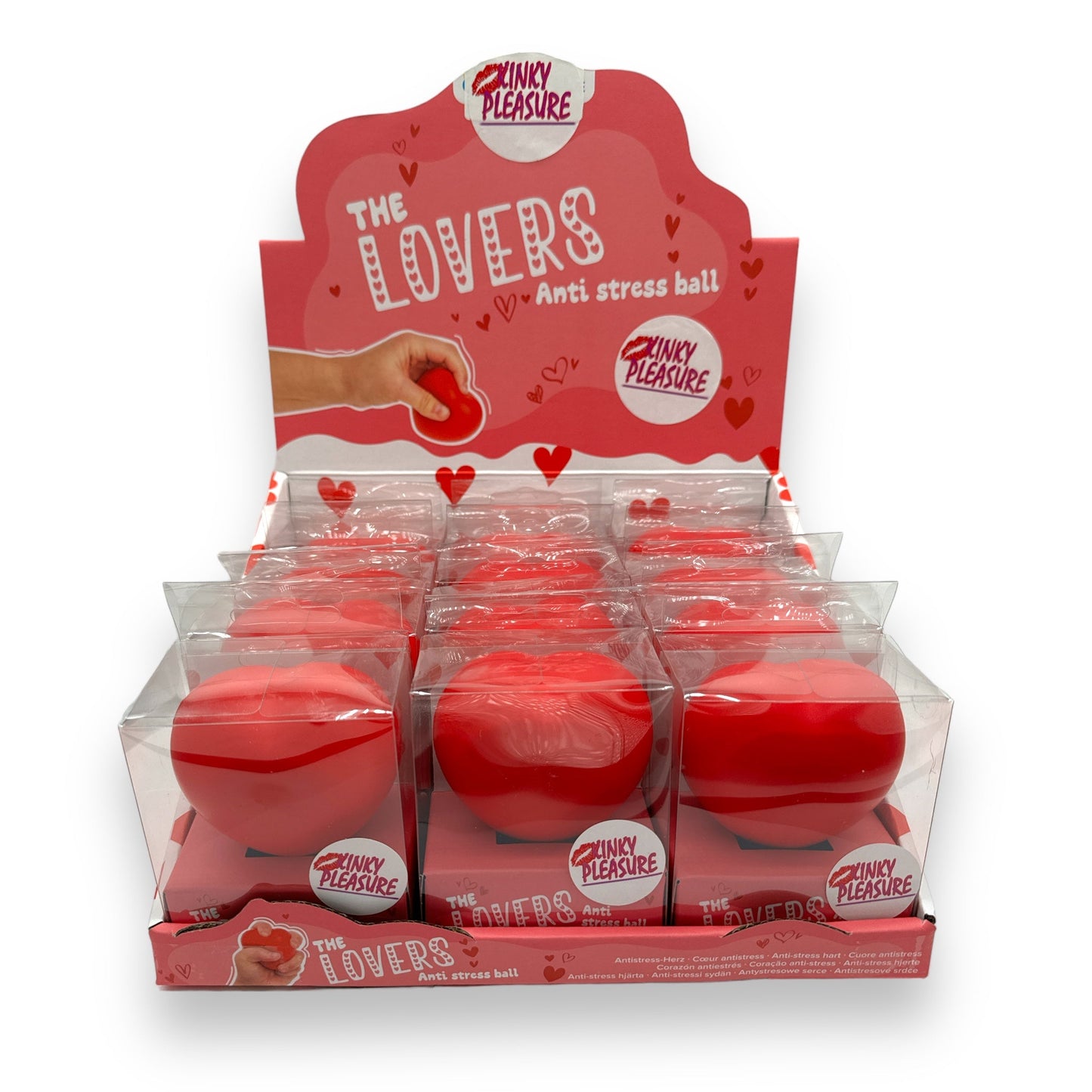 Kinky Pleasure - OB078 - Stress Balls - Squeeze Heart - Red