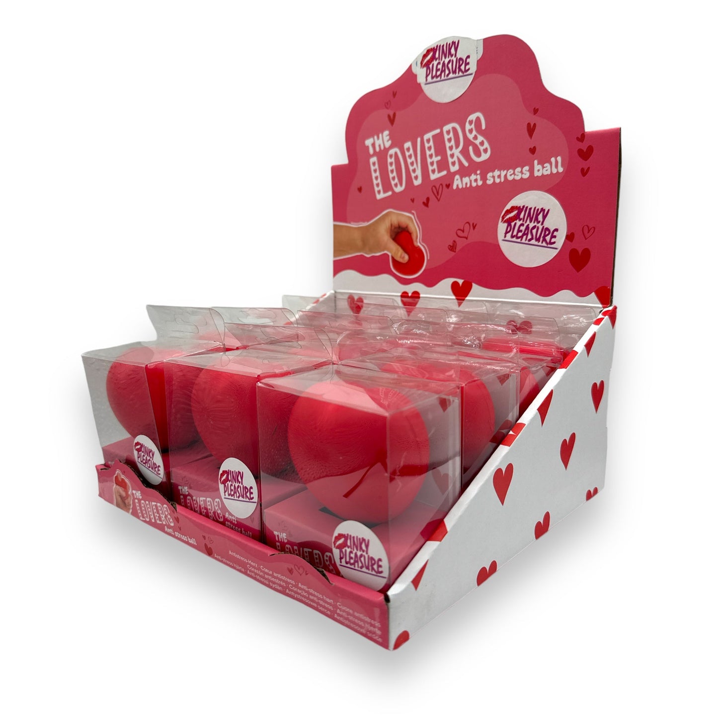 Kinky Pleasure - OB078 - Stress Balls - Squeeze Heart - Red