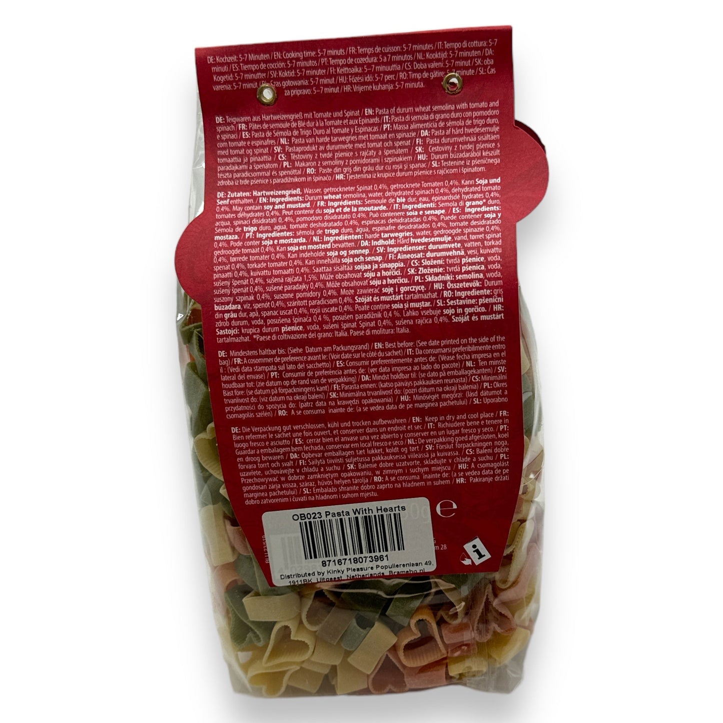Kinky Pleasure - OB023 - Heart Pasta - 250gr