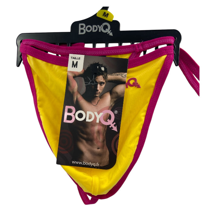 BodyQ Sexy Heren String – Geel/Roze – Erotische Herenlingerie – Maten XS t/m L