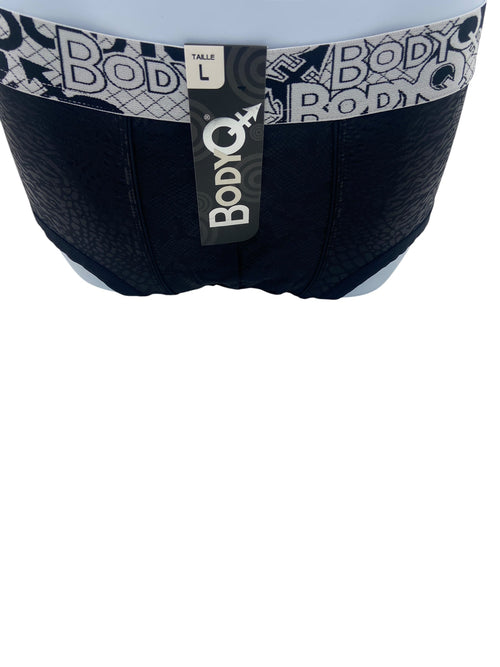 BodyQ Male Lingerie - Sexy Heren Ondergoed Boxer – Zwart met Witte Band | Heren Lingerie S/M/L/XL