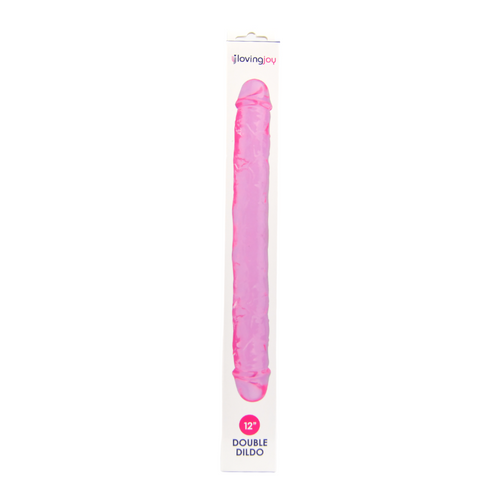 Loving Joy - 12 Inch Dubbele Dildo – Jelly Pink – 30 cm – N11949