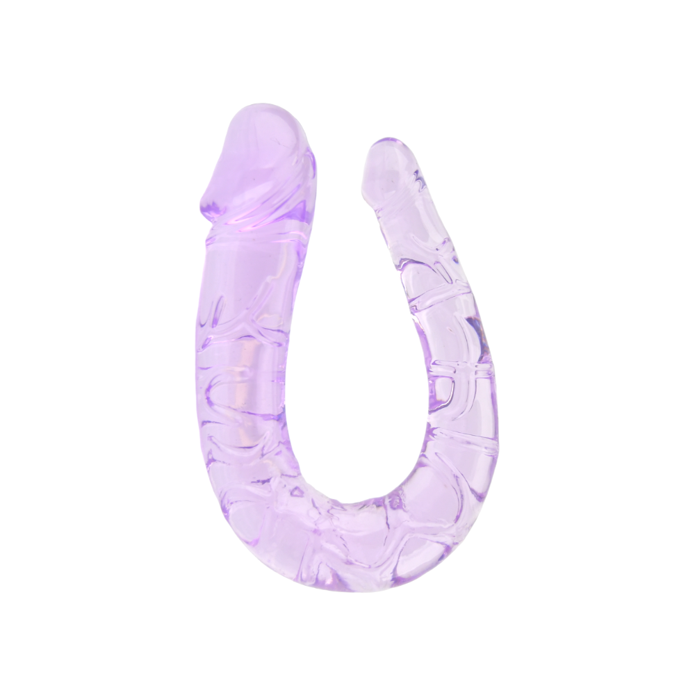 Double Dildo Jelly Purple - 28 CM - N11952