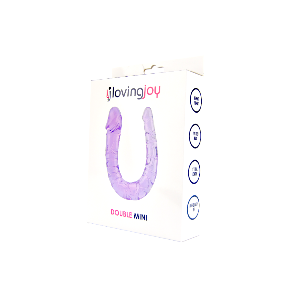 Double Dildo Jelly Purple - 28 CM - N11952