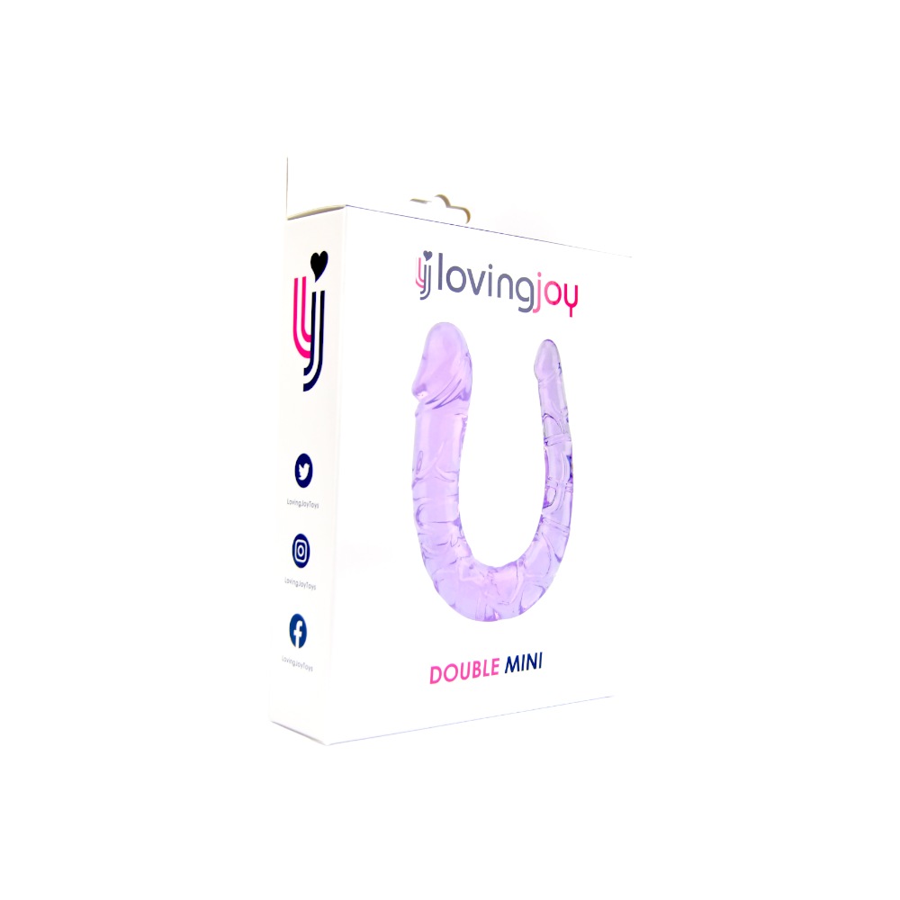 Double Dildo Jelly Purple - 28 CM - N11952