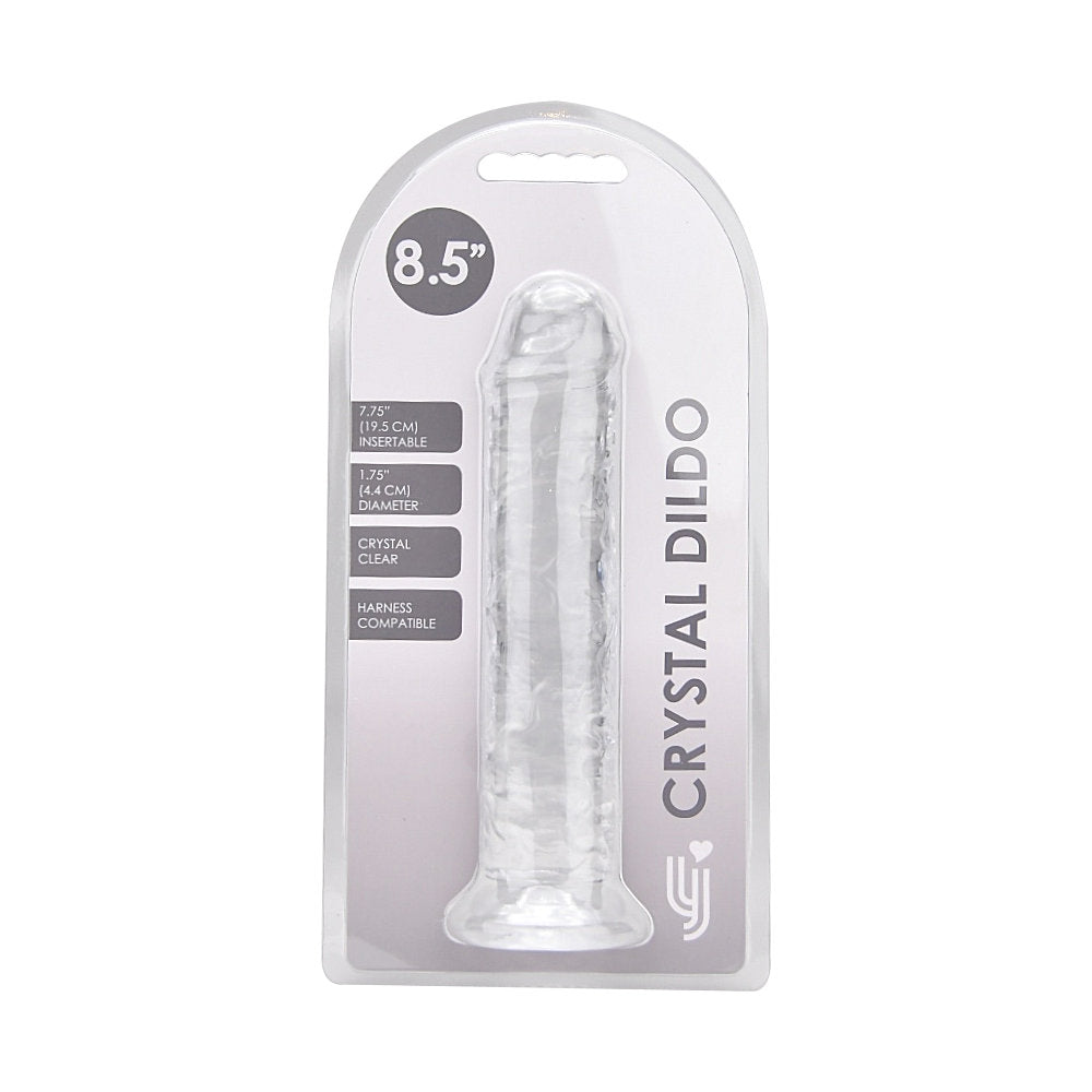 Transparante Realistische Dildo met Zuignap – 21,5 cm Inbrengbaar – N12184