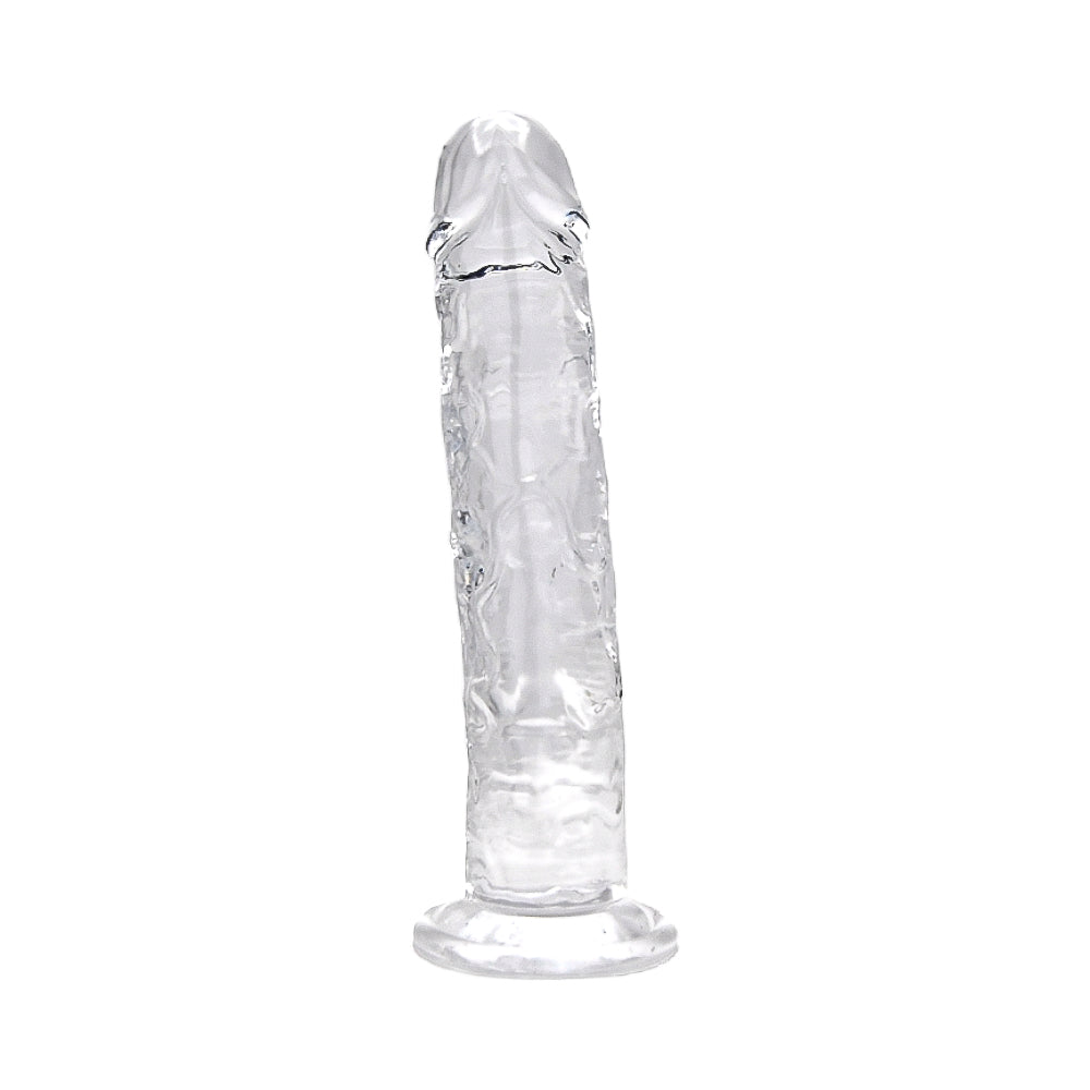 Realistische Dildo Transparant – Met Zuignap – 25,5 cm Inbrengbaar – N12185