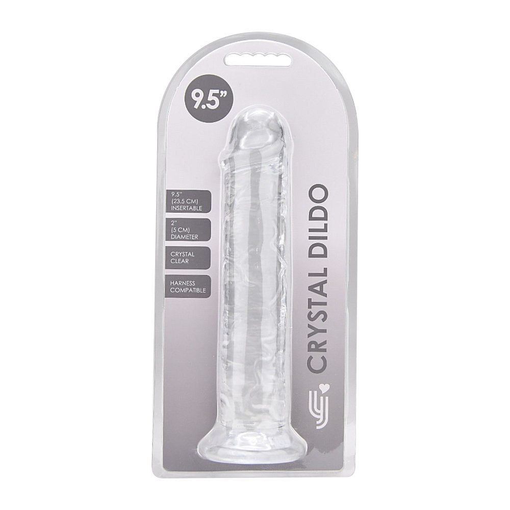 Realistische Dildo Transparant – Met Zuignap – 25,5 cm Inbrengbaar – N12185