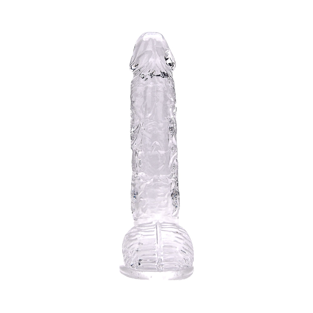Realistische Dildo met Ballen – Transparant – 24 cm Inbrengbaar – N12188 - 9 Inch
