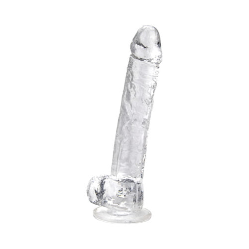 Loving Joy - 11 Inch Clear Realistic Dildo With Balls - 28 CM - N12189