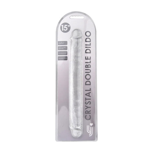 Loving Joy - 15 Inch Jelly Clear Double Dildo - Huge Size 38 CM - N12190
