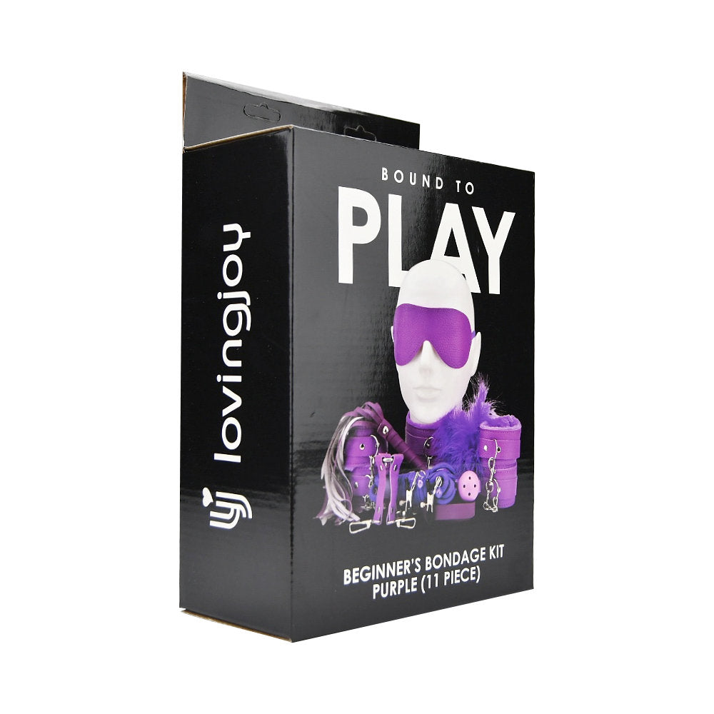 Bound To Play - Bondage Kit Purple - N12279 - 11 Pcs Bondage Set - BDSM Bondage Kit
