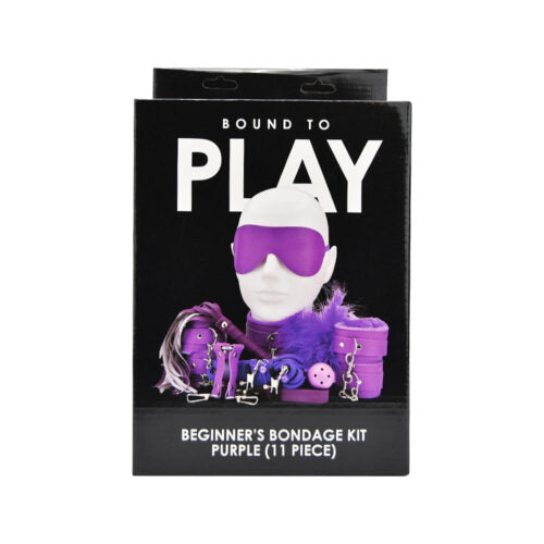 Bound To Play - Bondage Kit Purple - N12279 - 11 Pcs Bondage Set - BDSM Bondage Kit