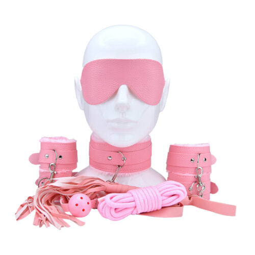 Bound To Play - Bondage Kit roze - N12281 - 8-delige bondageset - BDSM bondageset