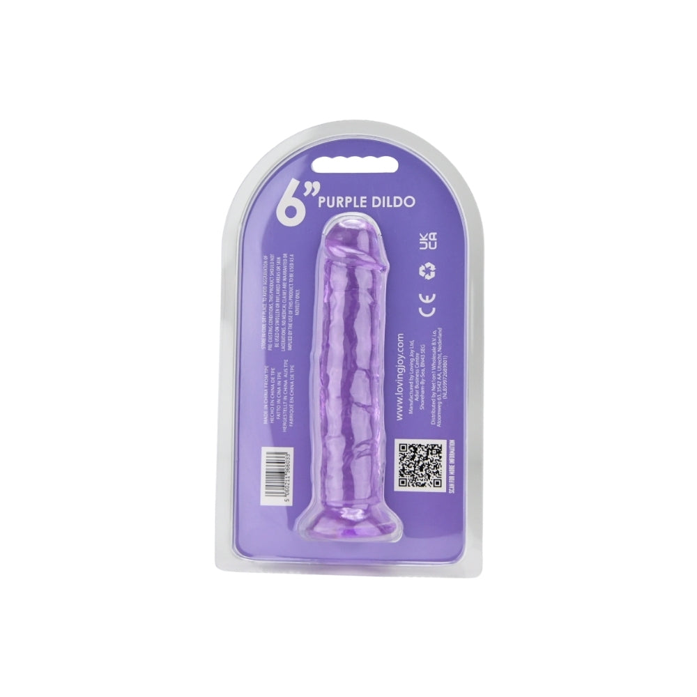 Paarse Realistische Dildo met Zuignap – 18 cm N12303
