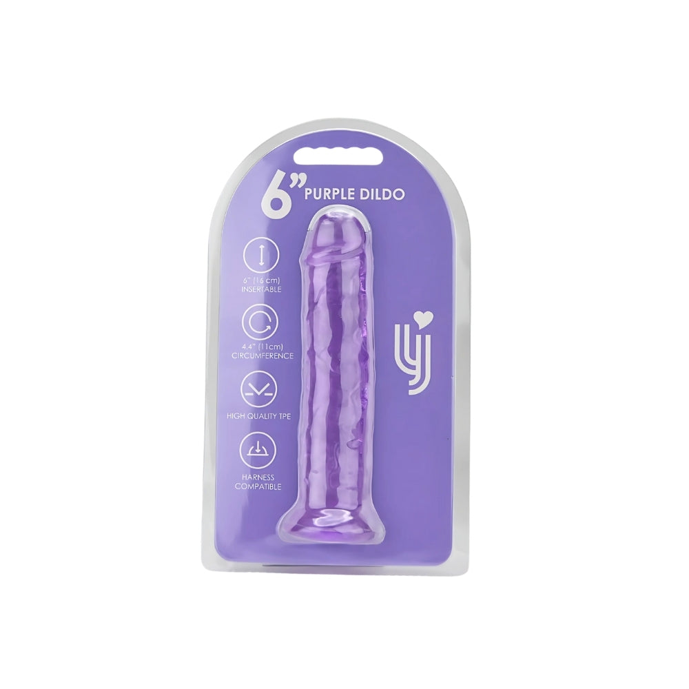Paarse Realistische Dildo met Zuignap – 18 cm N12303