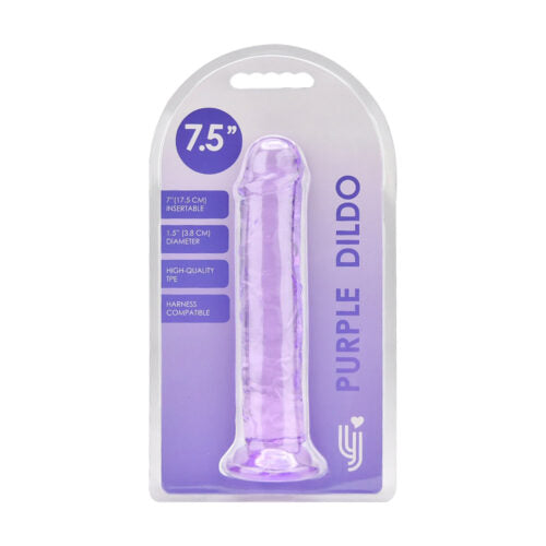 Loving Joy – 7.5 Inch Realistische Dildo met Zuignap – Paars – 20 CM – N12306
