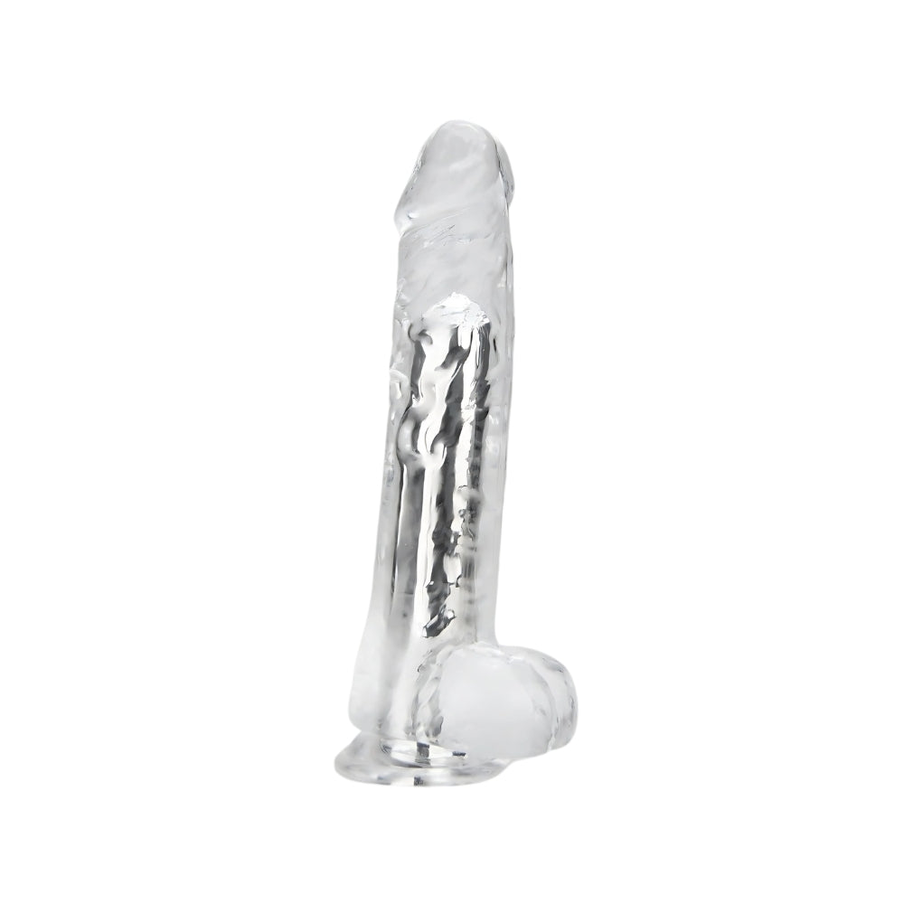 Loving Joy - 7 Inch Remote Vibrating Realistische Transparante Dildo (19 cm)