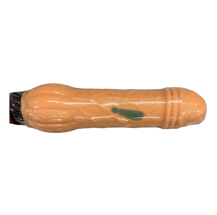 Realistische Flesh Vibrator met Geribbelde Top – Multi-Speed, Werkt op AA-batterijen, Discrete Verpakking