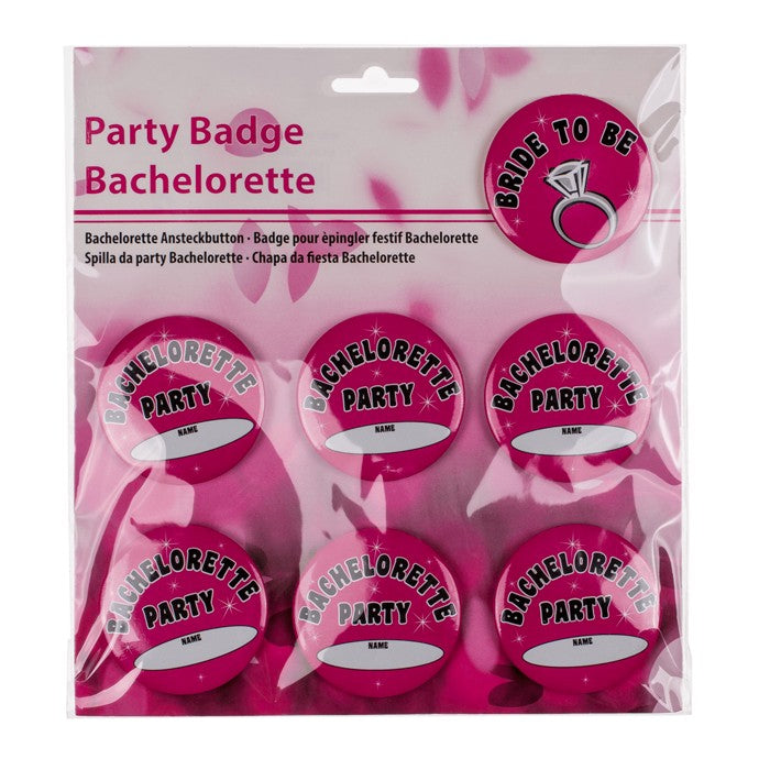 Kinky Pleasure - OB004 - Bachelorette Badges Buttons Set 7 Pieces - 10 Pack