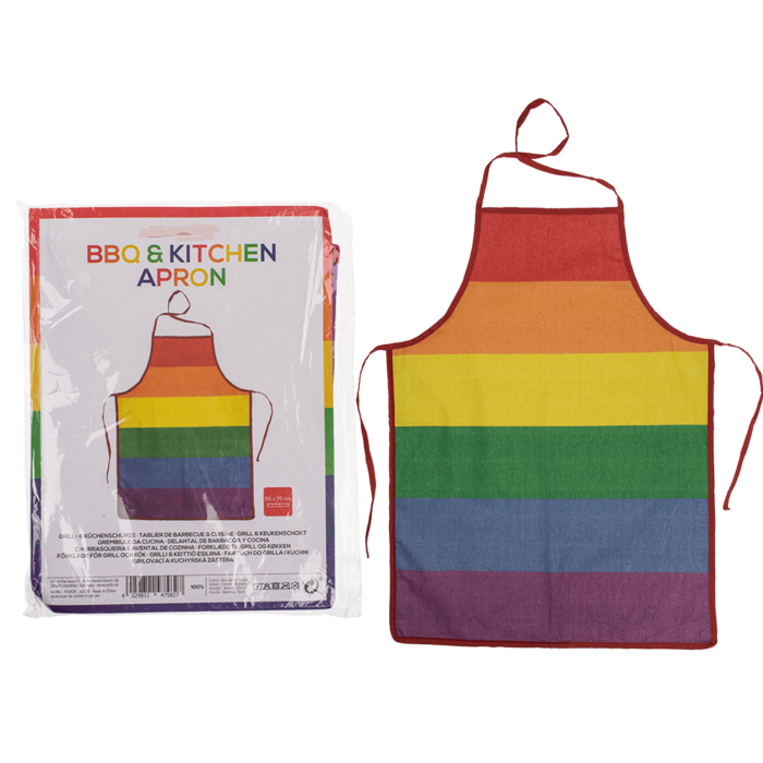 Kinky Pleasure - OB096 - BBQ & Kitchen Apron - Rainbow