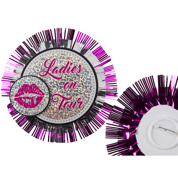 Kinky Pleasure - OB005 - Bachelorette Button / Broche XXL ''Ladies On Tour'' - 10 Pieces