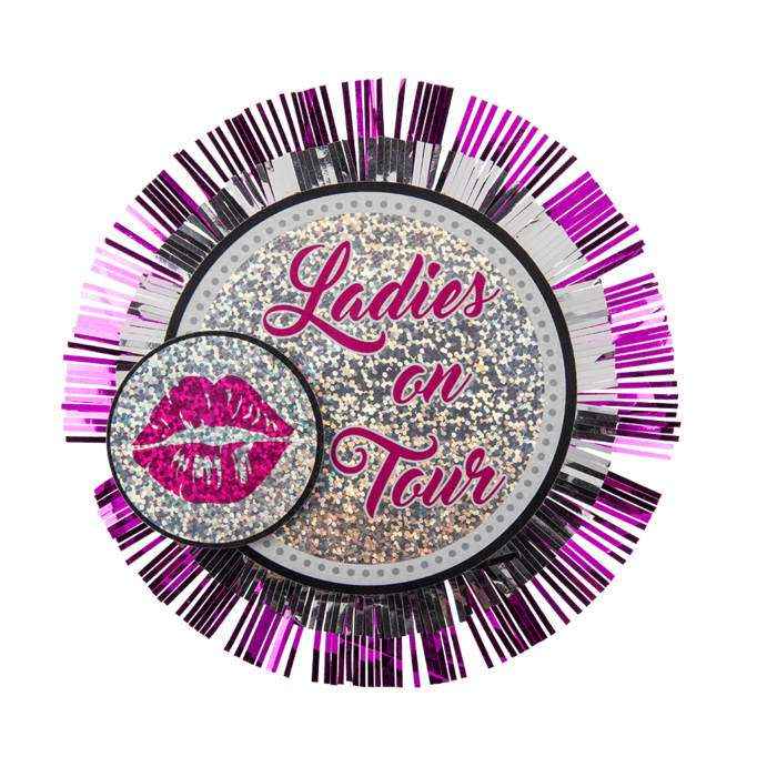Kinky Pleasure - OB005 - Bachelorette Button / Broche XXL ''Ladies On Tour'' - 10 Pieces