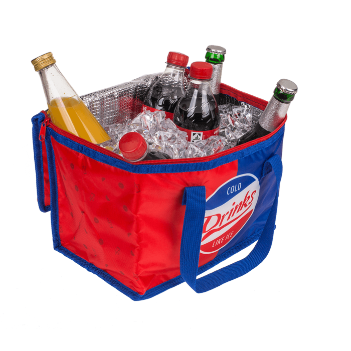 Timmy Toys - OB013 - Cooling Bag - ca. 28x20x18cm - ''Cold Drinks Like Ice'' - 10 Liter