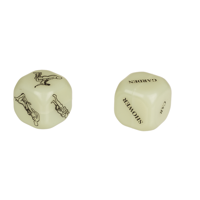Kinky Pleasure - OB009 - KamaSutra Sex Dice - Sex Stands - NEON - 2pcs On Blister Card