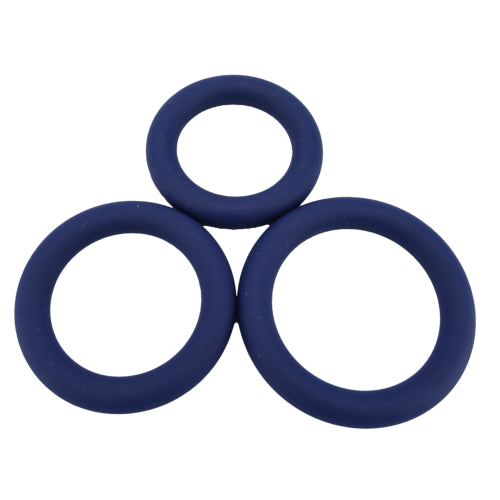 Silicone Extra Thick Cockring 3-Pack – Blauw | Extra Stimulerend & Comfortabel