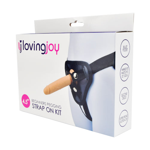 Loving Joy - Silicone Strap On Flesh- Length 18 CM