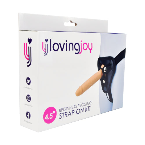 Loving Joy - Silicone Strap On Flesh- Length 18 CM