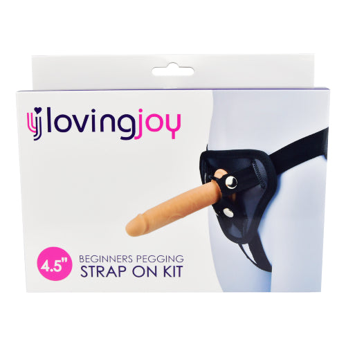 Loving Joy - Silicone Strap On Flesh- Length 18 CM