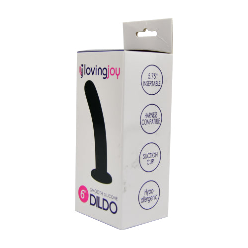 Loving Joy - Smooth Silicone Dildo 6 Inch - 16 Cm - N11511