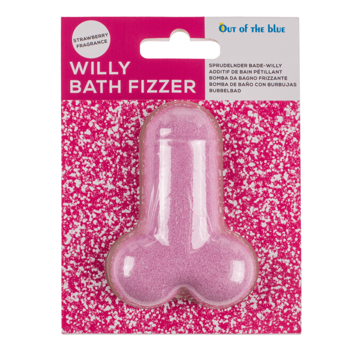 Kinky Pleasure - OB022 - Bath Bomb Penis - Pink - Strawberry Flavour - 1 Piece