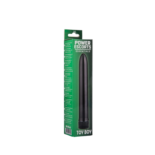 Slanke Zwarte Vibrator met Meerdere Vibratie Standen