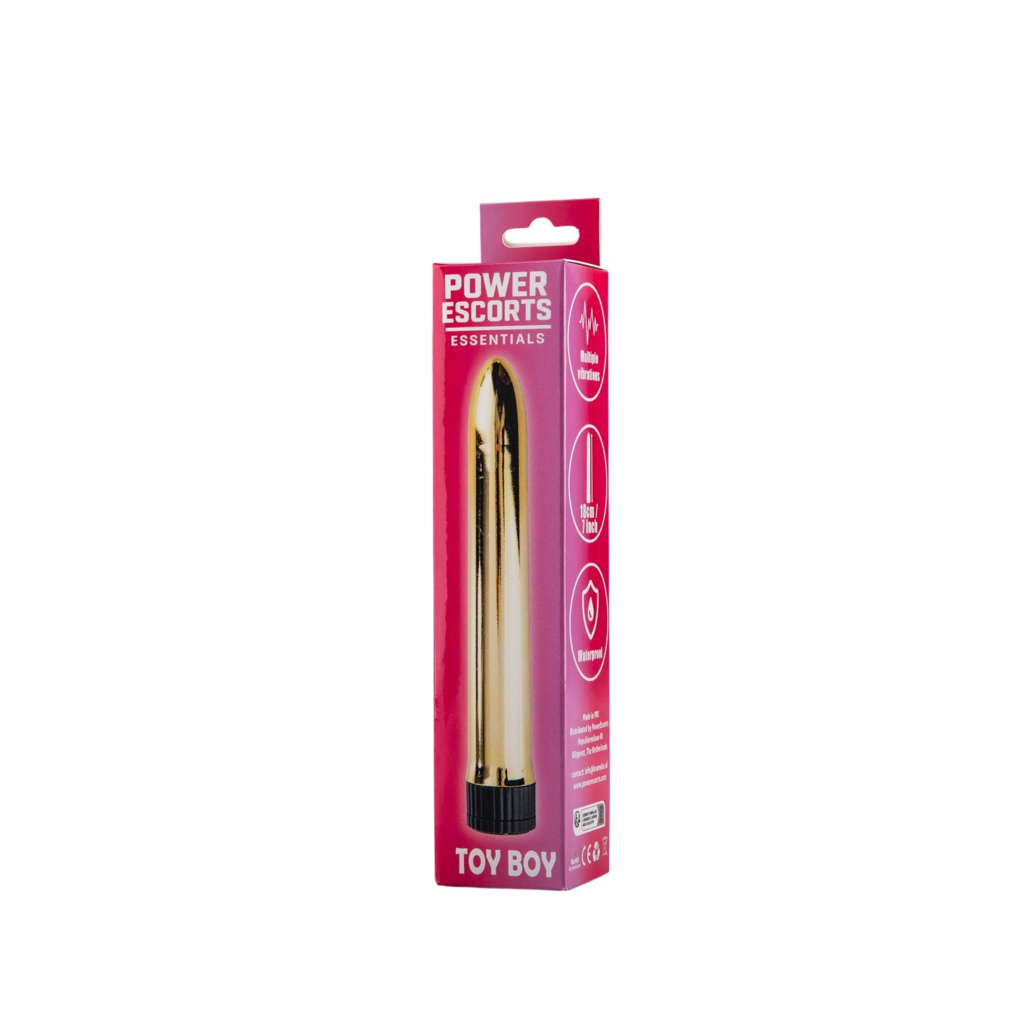 Toy Boy Classic Vibrator - 18 CM - Available in 6 Colors