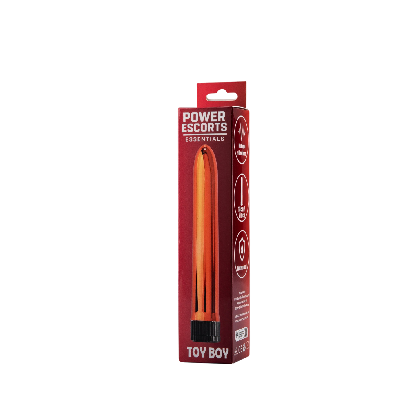 Toy Boy Classic Vibrator - 18 CM - Available in 6 Colors