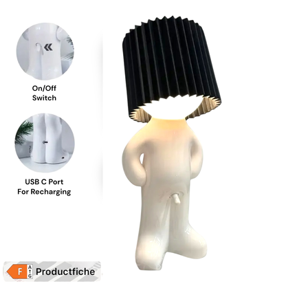 Mr. Lightdick – Ondeugende Design Tafellamp met USB-C Oplaadfunctie