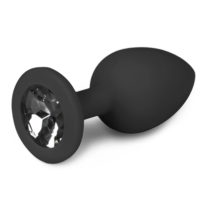 Luxe Siliconen Anal Plug met Kristal (S, M, L & 3-Pack Set)