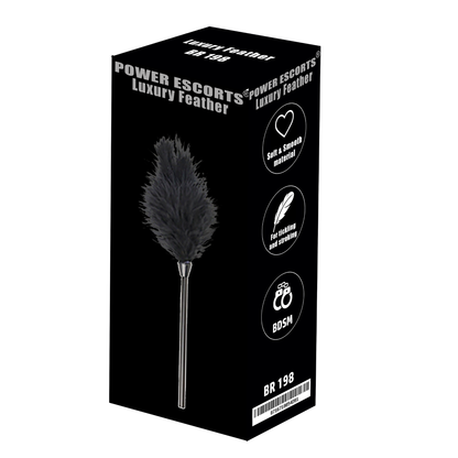 Sensuele BDSM Feather Teaser - Zwart