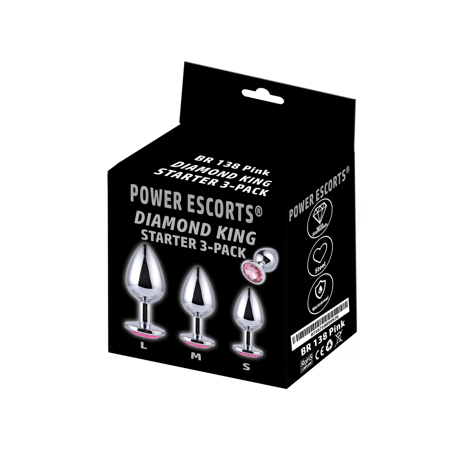 Starters Buttplug Set Met Roze Kristal