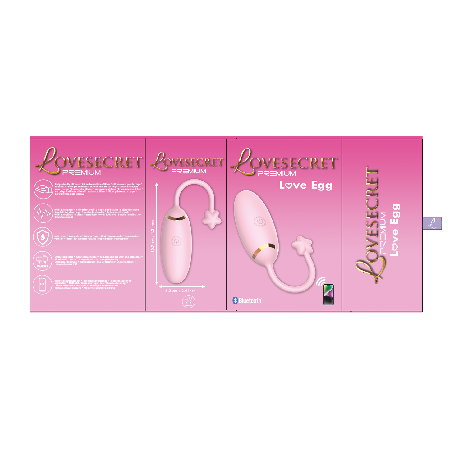 Love Egg met App – 9 Standen Vibrerend Ei